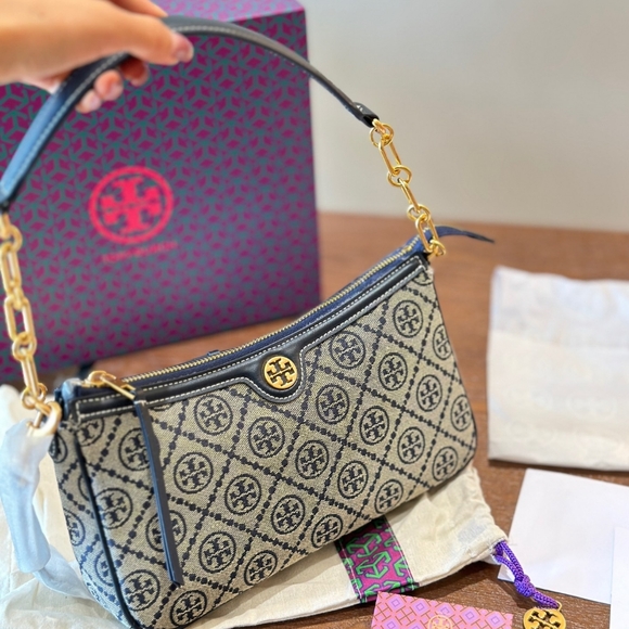 Mahjong bag Tory Burch monogram